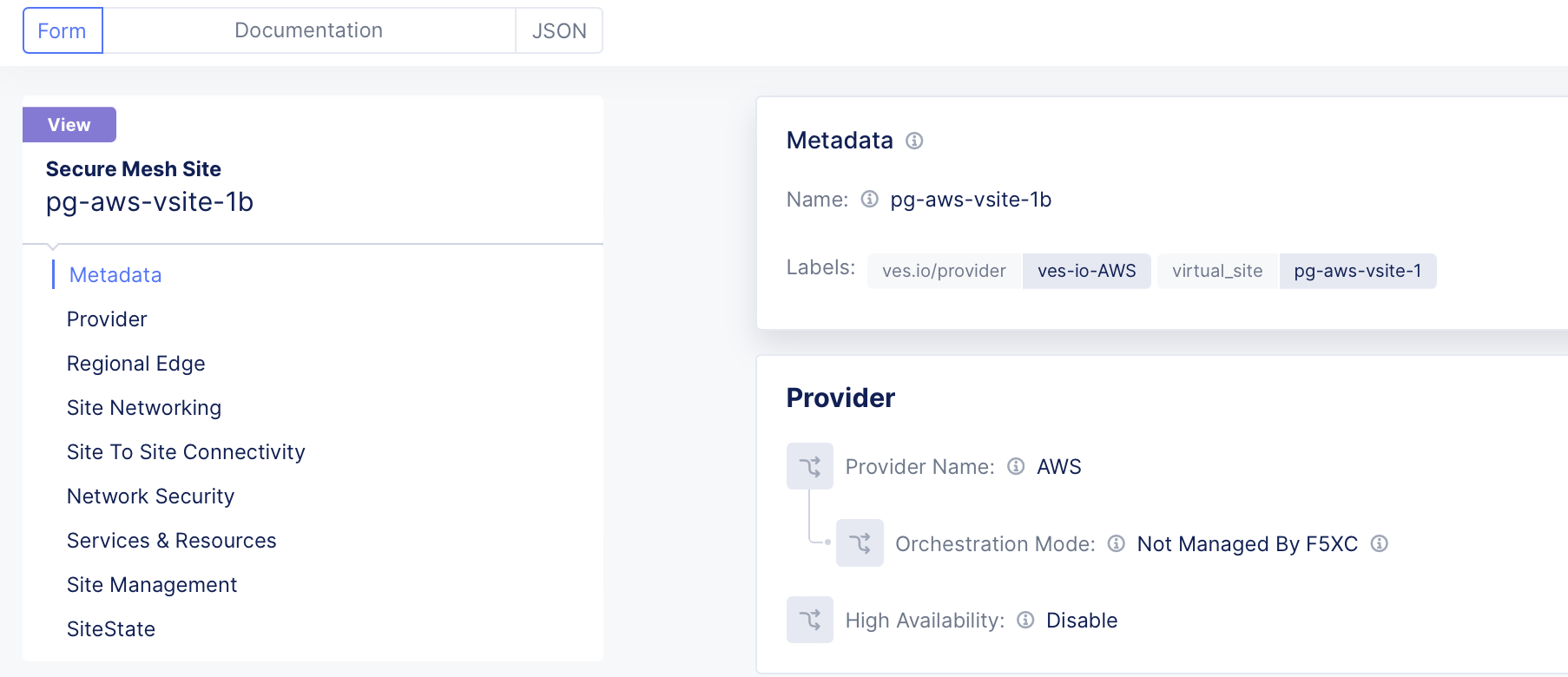 Figure: Site pg-aws-vsite-1b - label pg-aws-vsite-1