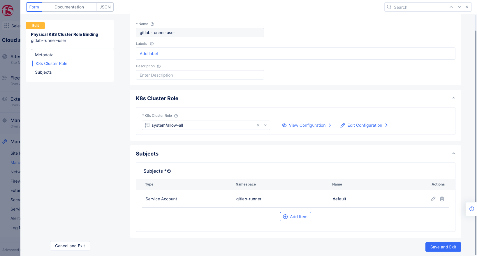 Figure: Local Kubeconfig of Managed K8s